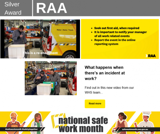 RAA safe work month comp entry